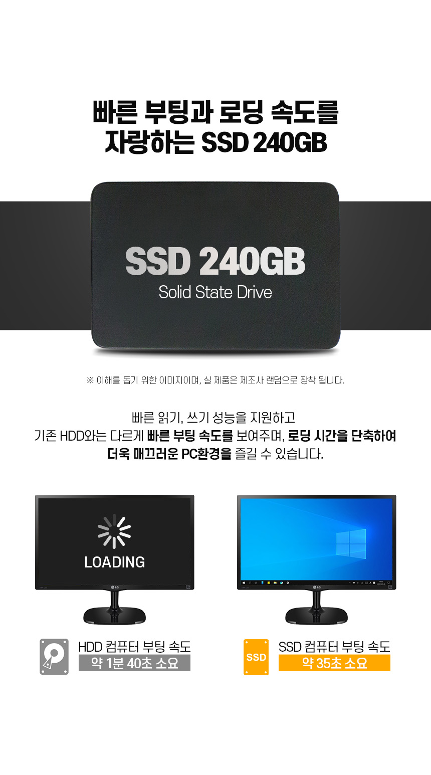 리뉴올PC 8월간PC SSD 240GB
